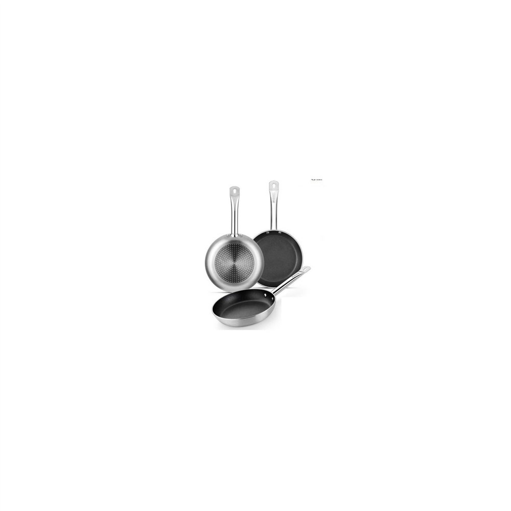 sarten profesional monix 36cm espesor base 4mm apta para induccion plata m431236