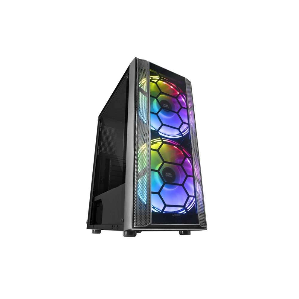 mars gaming mc500 caja semitorre 2 ventiladores frgb negro