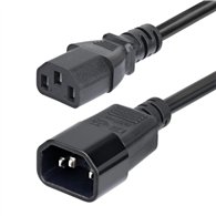startech.com cable de extensión de alimentación c14 a c13 4,5m - cable de alimentación c14 a c13 para pdu - cable alargador de a