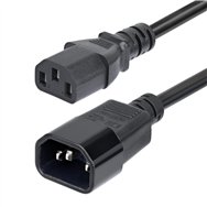 startech.com cable de extensión de alimentación c14 a c13 4,5m - cable de alimentación c14 a c13 para pdu - cable alargador de a