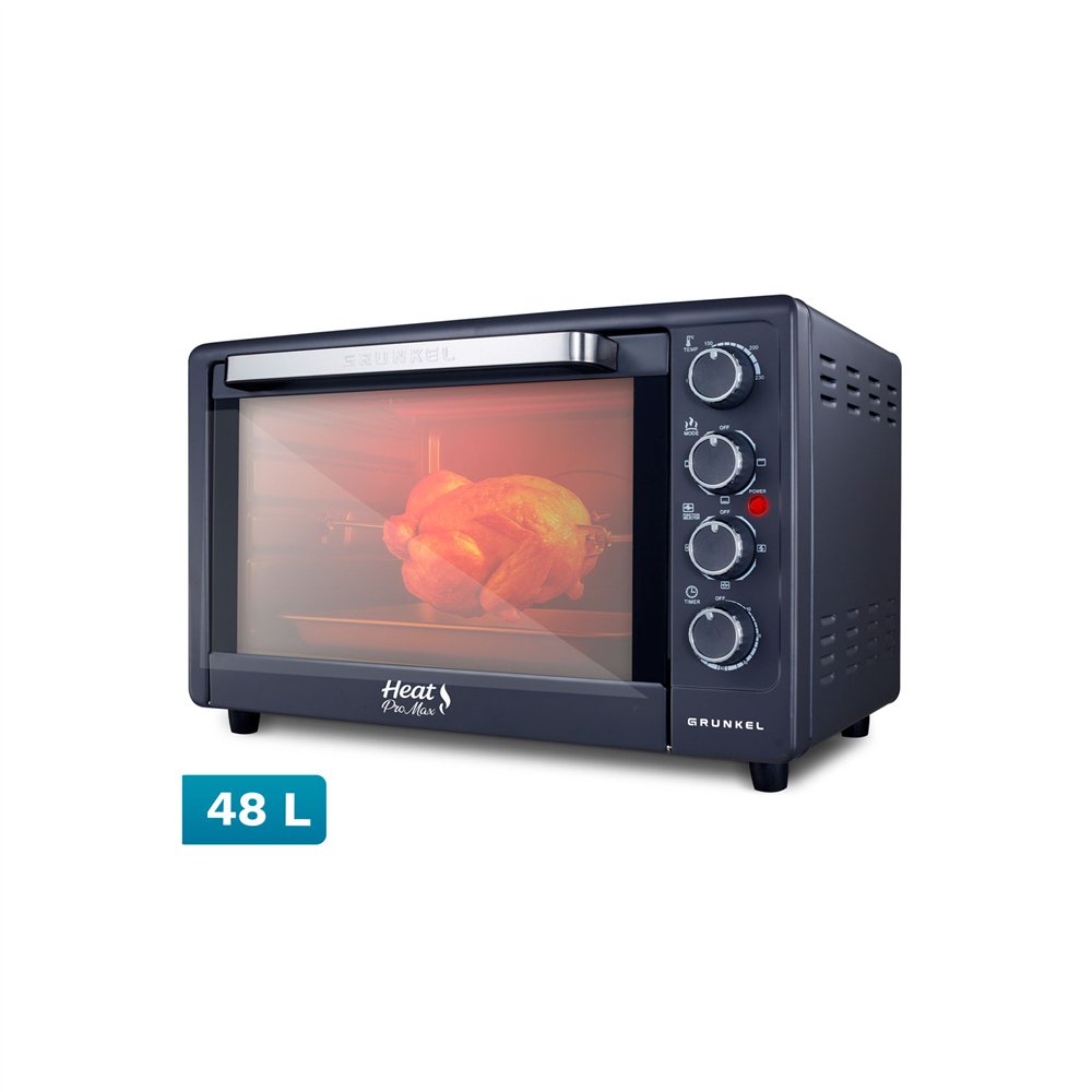 grunkel hr-48promax horno tostador 48 l 2200 w negro, acero