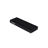 tooq caja externa para ssd m.2 nvme pice, negra