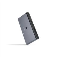 nanocable switch conmutador kvm 2x usb-c a 3xusb-a+2xpd+hdmi+dp+audio