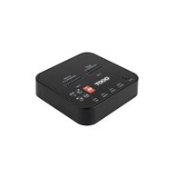 tooq docking station usb-c 3.2 gen 2 dual bay para ssd m.2 ngff/nvme clonador, negro