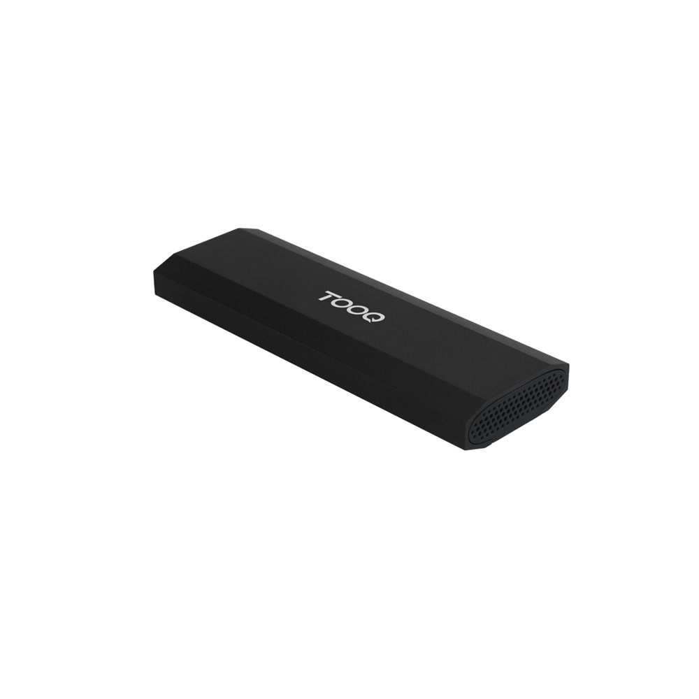 tooq caja externa para ssd m.2 nvme pice, negra
