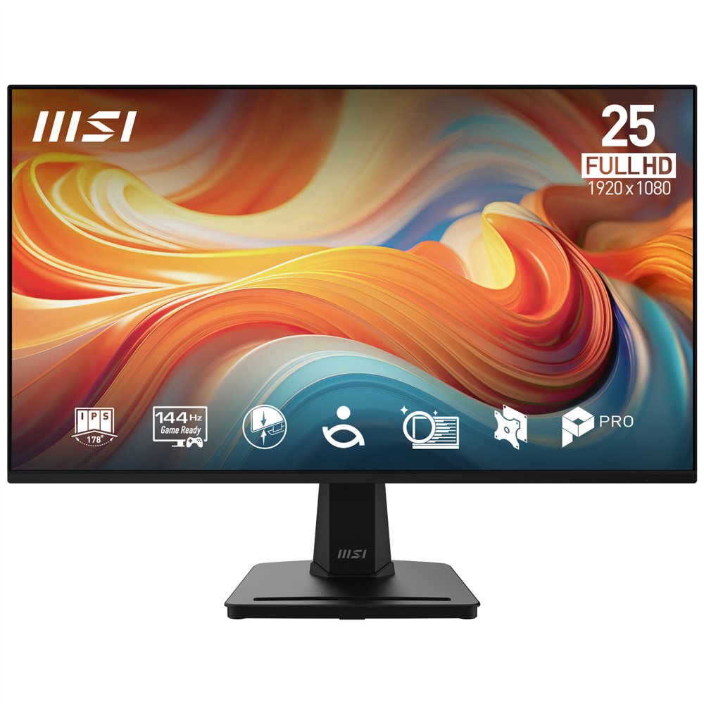 msi pro mp251 e14l pantalla para pc 62,2 cm (24.5") 1920 x 1080 pixeles full hd negro