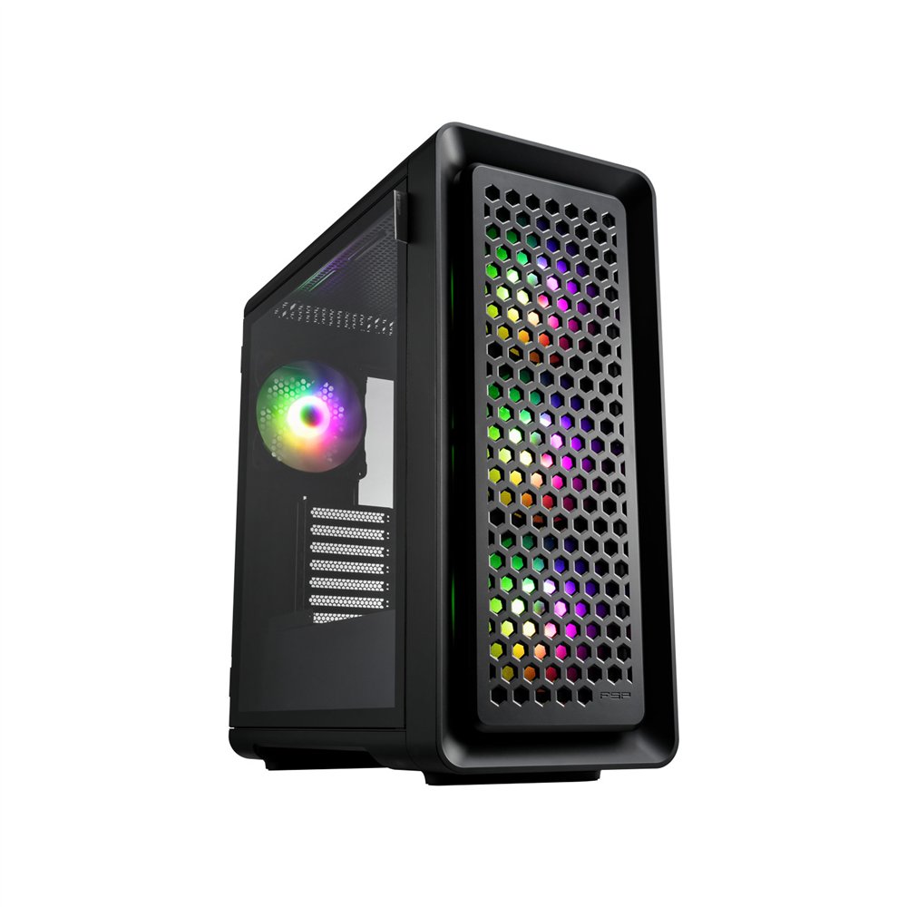 fsp cut593p carcasa full tower mitx, matx, atx negro argb