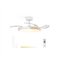 grunkel skydual42 ventilador blanco, madera
