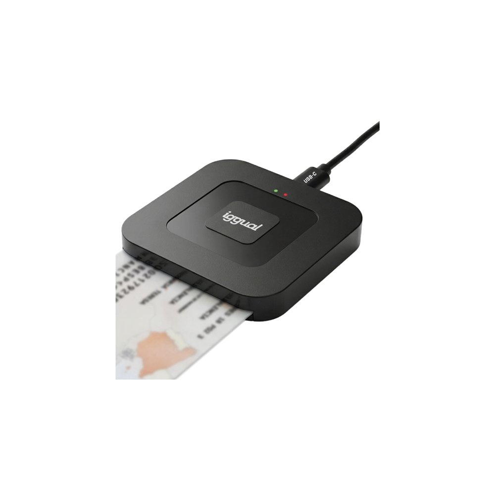 iggual lector dni sip tarjetas id usb-a / tipo c