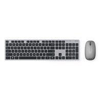 asus w5000 wireless keyboard and mouse set teclado ratón incluido oficina rf inalámbrico qwerty español negro, gris