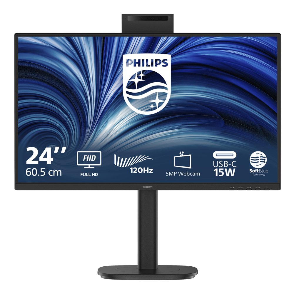 philips 3000 series 24b2n3200jh/00 pantalla para pc 60,5 cm (23.8") 1920 x 1080 pixeles full hd lcd negro