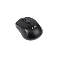 tooq ratón inalámbrico, 1600 dpi, 4 botones, negro