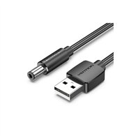 vention ceybd cable de transmisión negro 0,5 m usb a dc 5.5mm