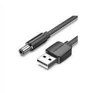 vention ceybd cable de transmisión negro 0,5 m usb a dc 5.5mm