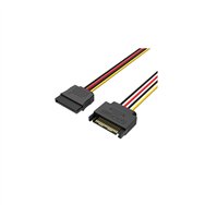 vention kdaby cable de sata 0,3 m sata de 15 pines negro