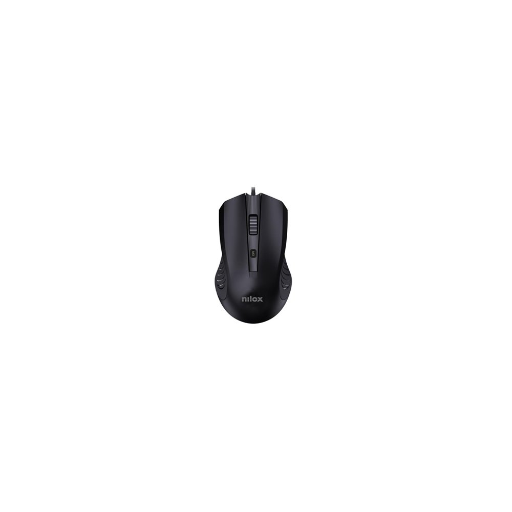 nilox mousb1013 ratón oficina usb tipo a óptico 2400 dpi
