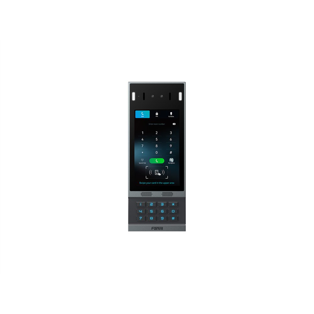 fanvil i67 sistema de intercomunicación de video 2 mp 17,8 cm (7") negro, gris