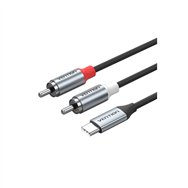 vention bikhf cable de audio gris