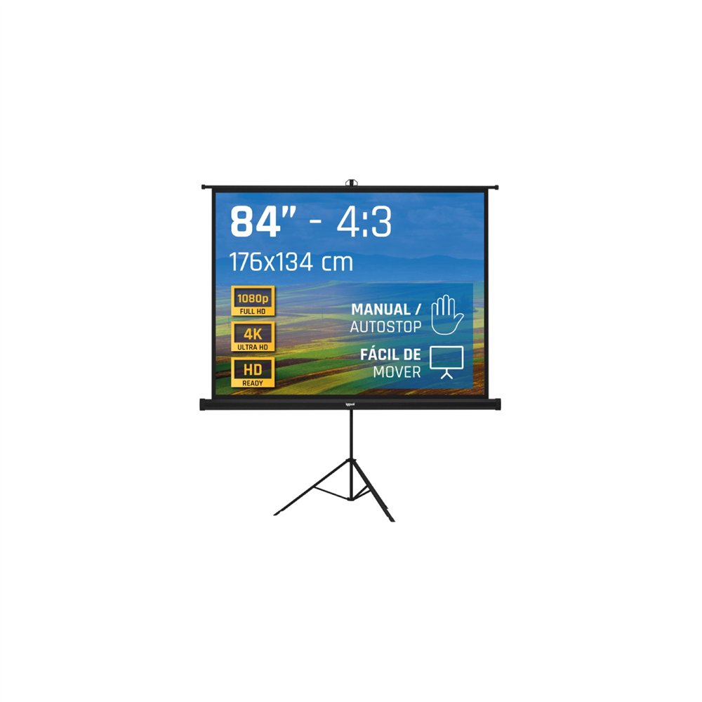 iggual pantalla 84" 176x134 cm con trípode+bolsa