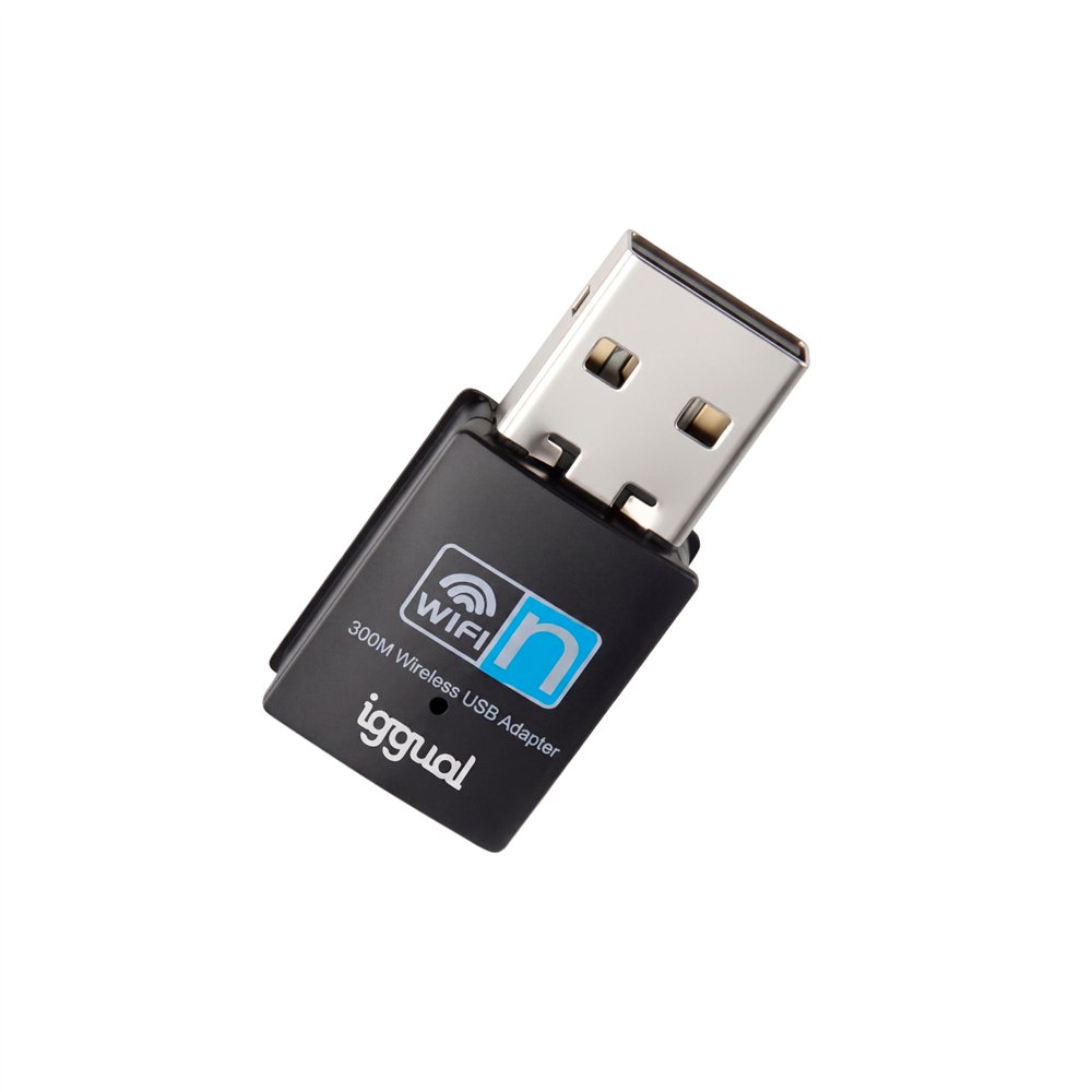 iggual adaptador usb wifi 300 mbps mono 2.4ghz