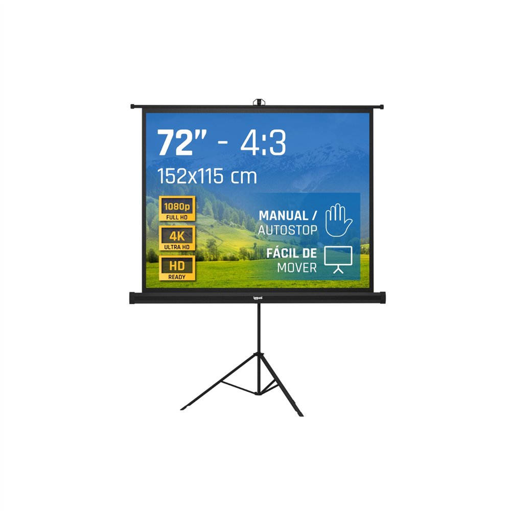 iggual pantalla 72" 152x115 cm con trípode+bolsa