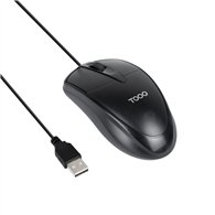 tooq ratón óptico con cable usb, 1000 dpi