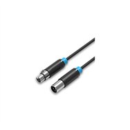 vention bbfbj cable de audio 5 m xlr negro