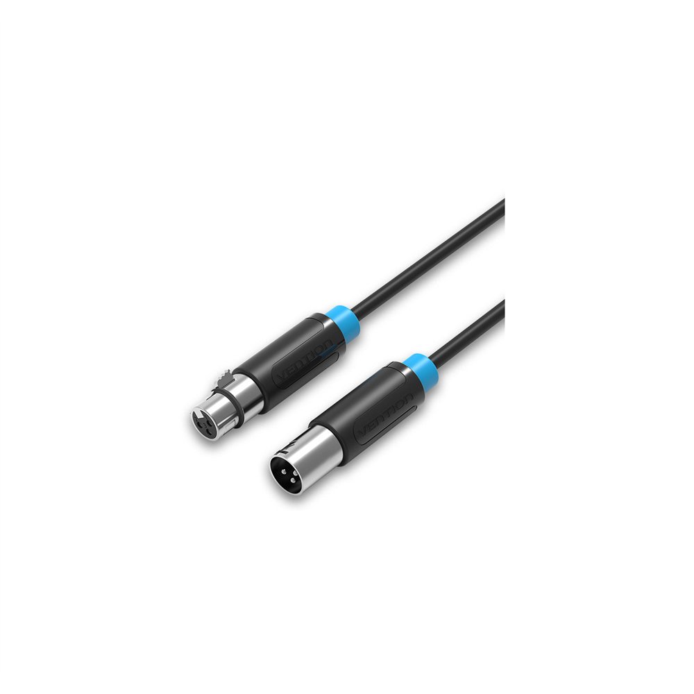 vention bbfbj cable de audio 5 m xlr negro