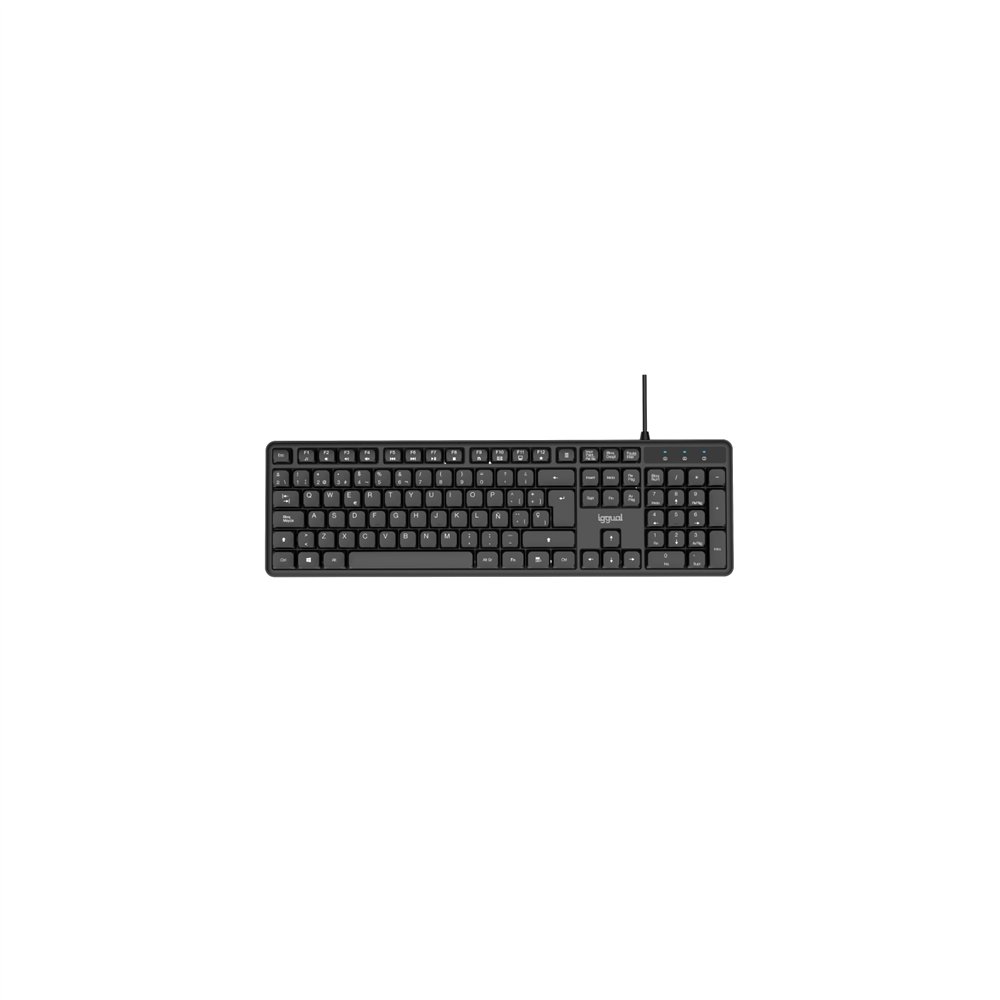 iggual teclado usb estándar ck-silent-105t negro