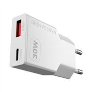 mars gaming mdgan30w cargador de dispositivo móvil blanco