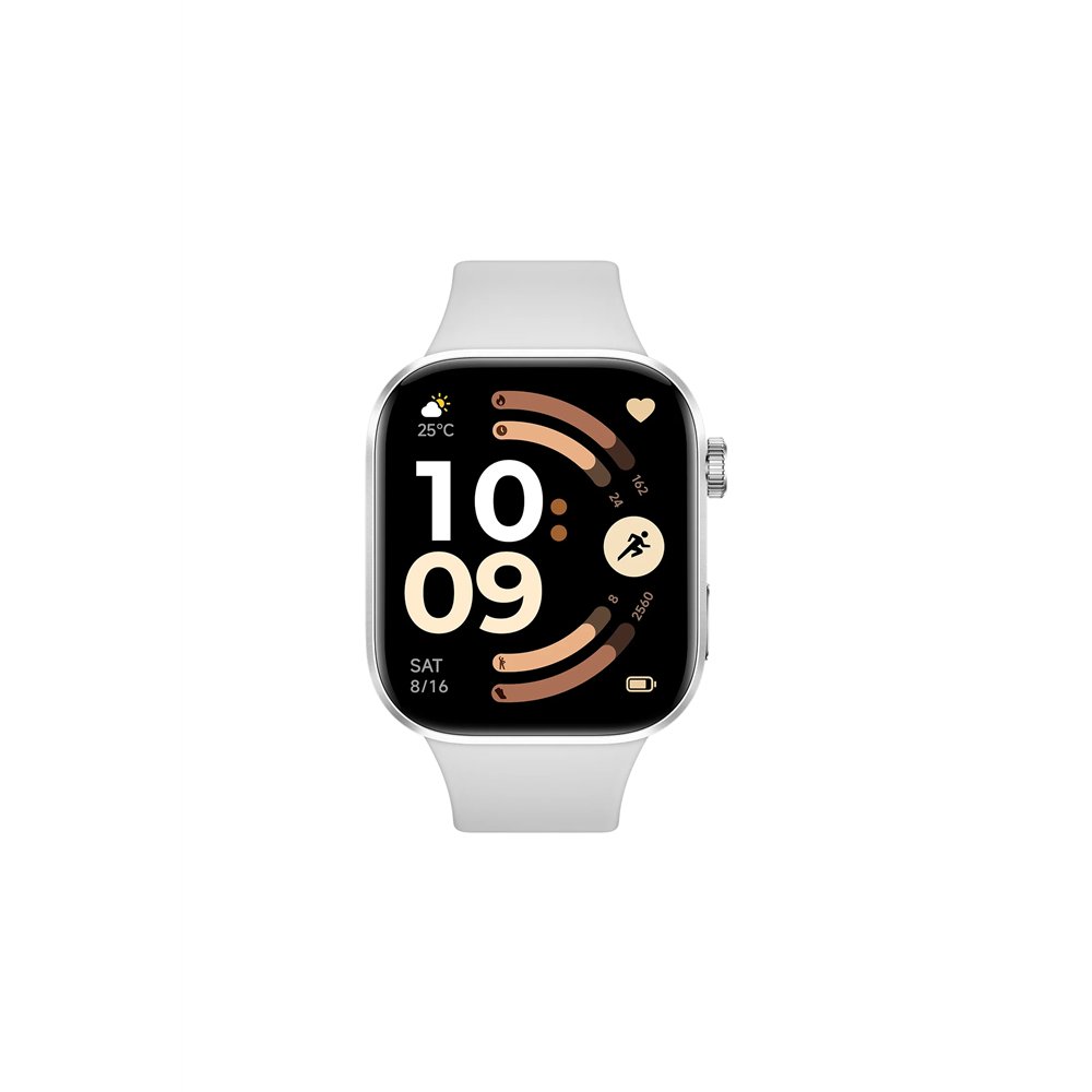 xiaomi redmi watch 6 nfc 5,26 cm (2.07") amoled 46.5 mm digital 432 x 514 pixeles pantalla táctil plata gps (satélite)