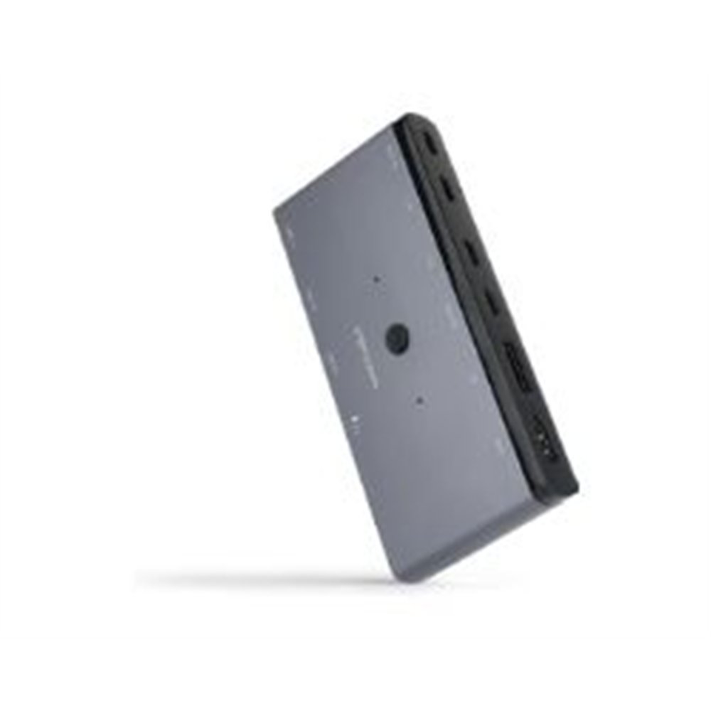 conmutador nanocable kvm usb dp hdmi gris (10.12.0003)