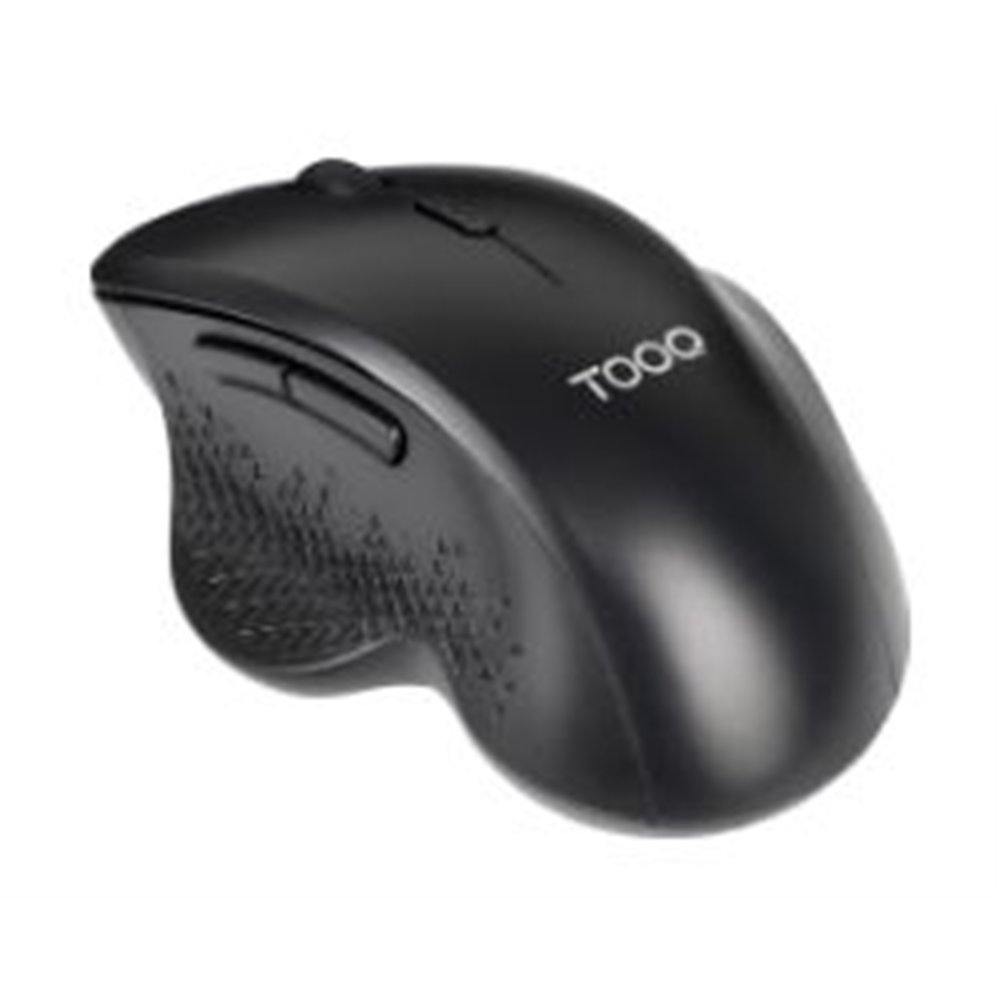 ratón tooq ergonómico rf wireless negro (tqmwg-1105-b)