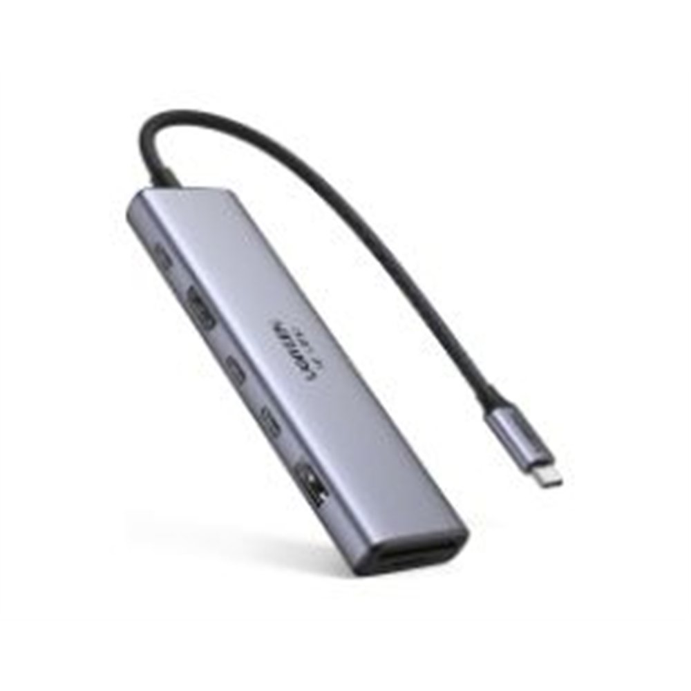 hub ugreen usb-c 7 en 1 gris (45521)