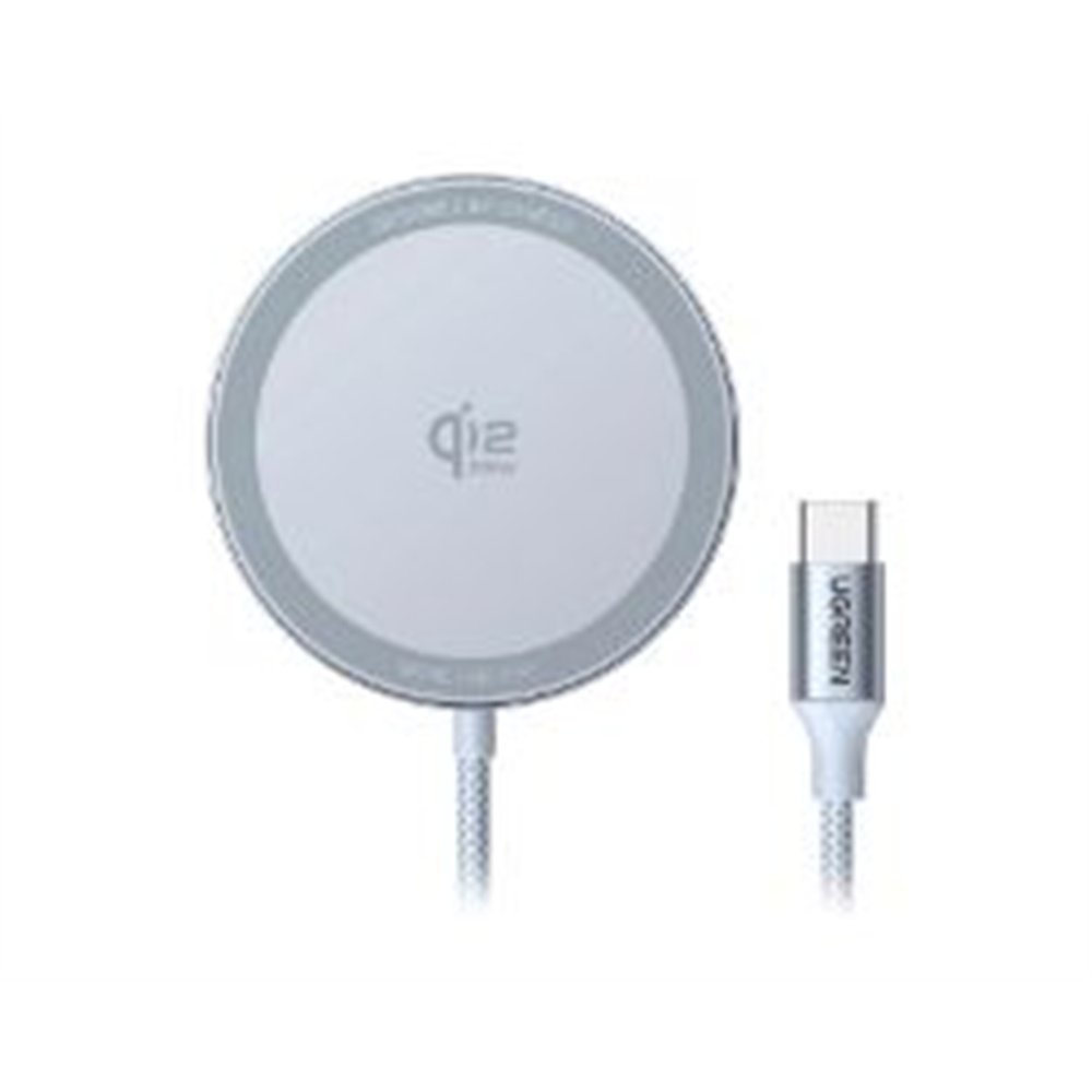 cargador ugreen magflow inalámbrico 25w gris (55959)