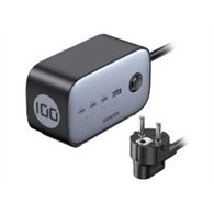 cargador ugreen gan 65w usb-a/c cable 1.8m gris (60113)