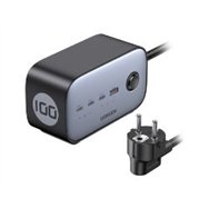 cargador ugreen gan 65w usb-a/c cable 1.8m gris (60113)