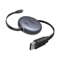 cable retráctil ugreen usb-c a usb-c pd 100w 1m (65905)