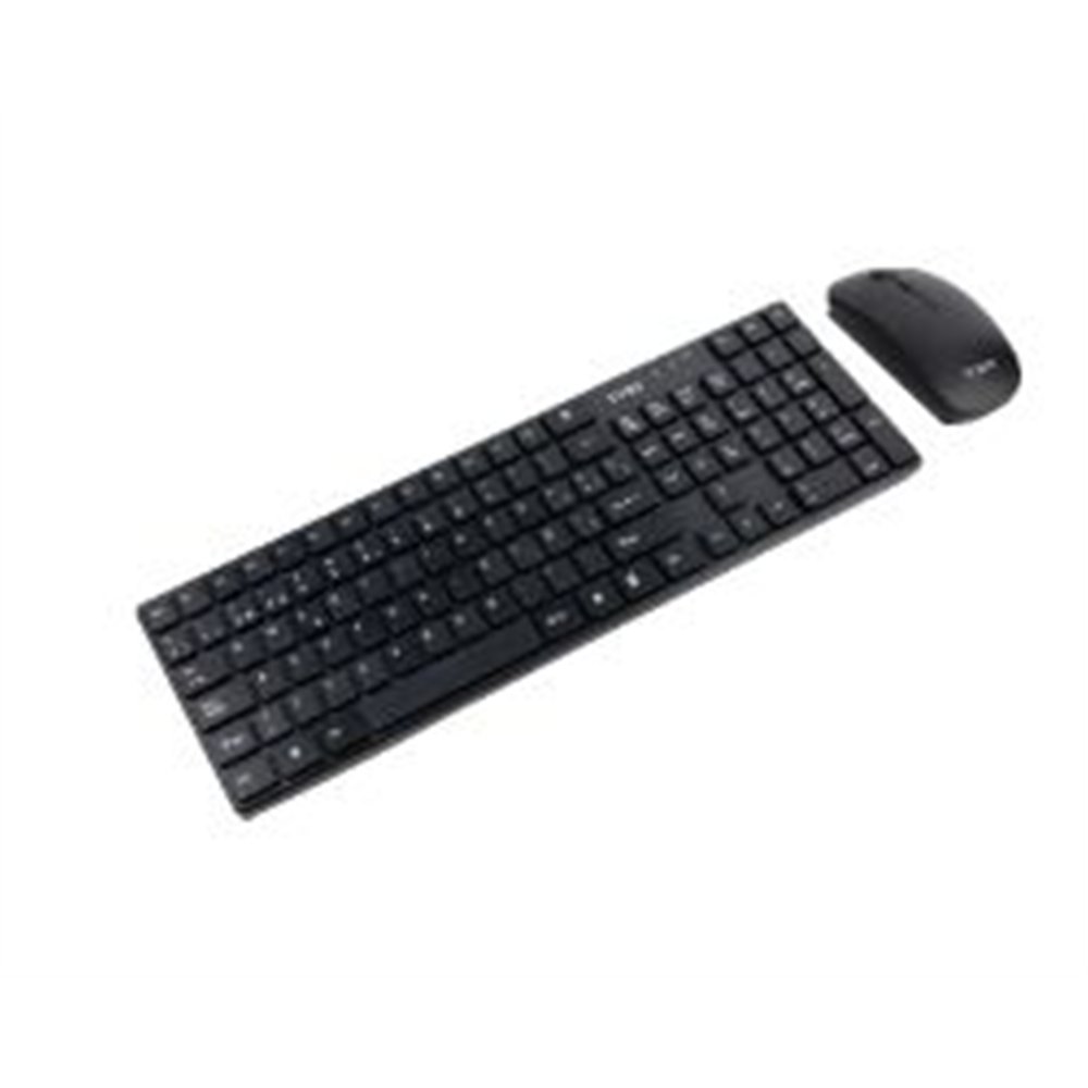 teclado+ratón tooq slim rf wireless negro(tqkmw-3102-b)