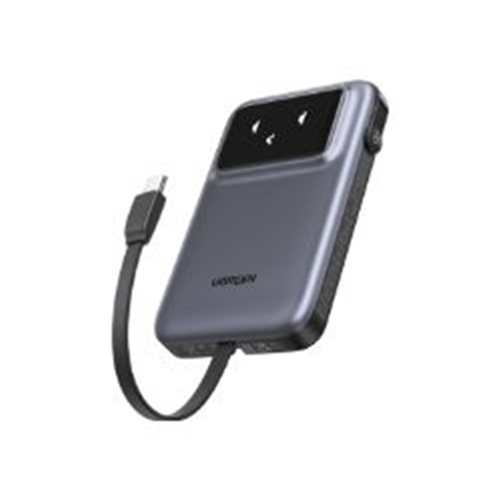 power bank ugreen 10000mah qc 30w usb-c gris (35603b)