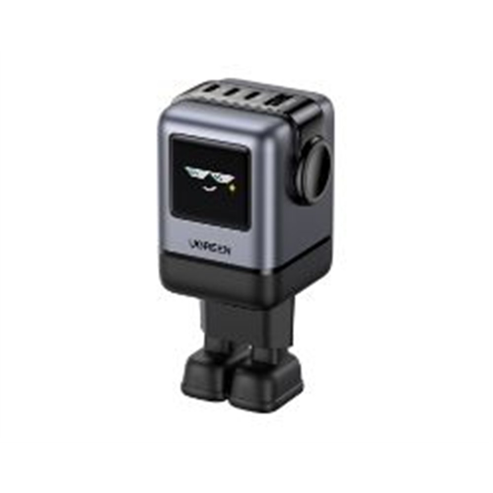 cargador ugreen gan pd 100w robot gris (45515b)