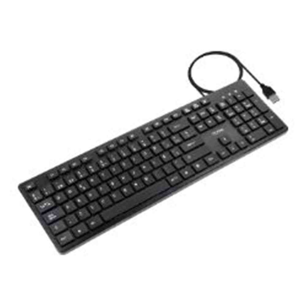 teclado tooq 105 teclas usb 1.35m negro (tqk-2003-b)