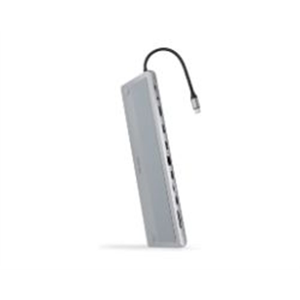 hub conversor nanocable usb-c 12 en 1 gris (10.16.1012)