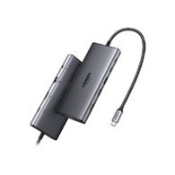 hub ugreen usb-c 11 en 1 gris (45520)