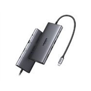 hub ugreen usb-c 11 en 1 gris (45520)