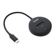docking tooq ssd m2 nvme pcie usb-c negro (tqds-100b)