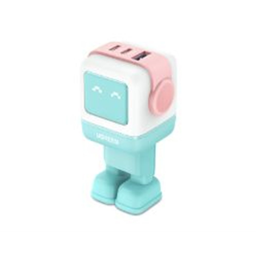 cargador ugreen gan pd 65w robot 3 dispositivos (35855)