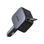 cargador coche ugreen pd 145w cable retráctil (55910b)