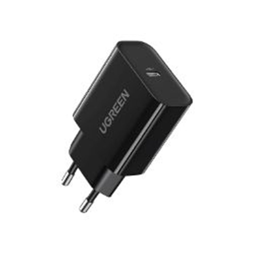 cargador de pared ugreen 20w 1xusb-c negro (10191)