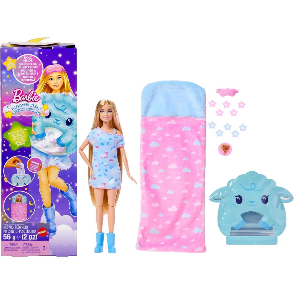 muñeca party reveal barbie surtido